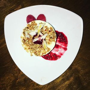 Lemon cheesecake at Nateure's Plate in Peterborough