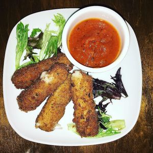 Mozzarella sticks at Nateure's Plate in Peterborough