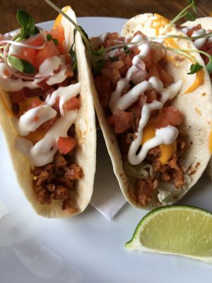 “Beef” tacos  at Nateure's Plate in Peterborough