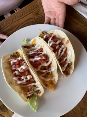 “Beef” tacos at Nateure's Plate in Peterborough