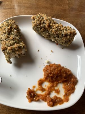 Mozzarella Sticks at Nateure's Plate in Peterborough