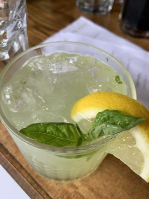 Gin Punch with organic lemonade  at Nateure's Plate in Peterborough