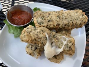 Mozza sticks at Nateure's Plate in Peterborough