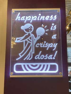 Happiness!  at Art of Dosa in Chicago