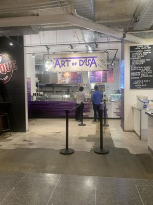 Stand in Revival Food Hall  at Art of Dosa in Chicago