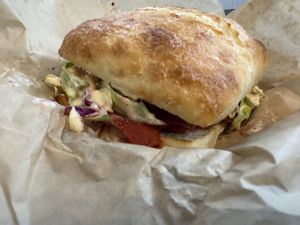 Brisket Sandwich - totally tasty #Veganuary at Gentle Grill in Temecula