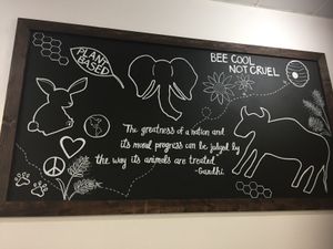 Cool art on the walls at Gentle Grill in Temecula