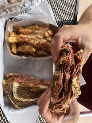 Reuben with poutin fries at Gentle Grill in Temecula