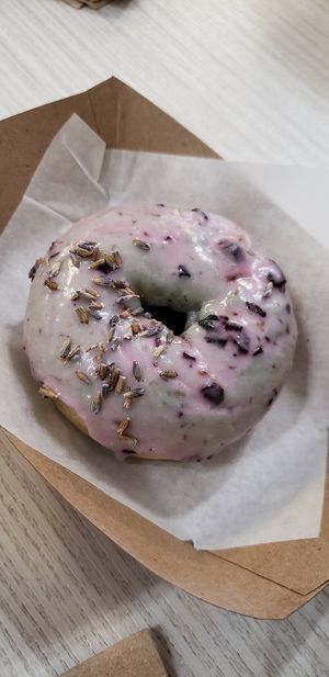 Lavender blueberry doughnut ♡ at Gentle Grill in Temecula