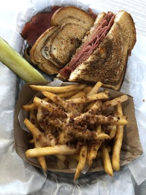 Ruben and fries  at Gentle Grill in Temecula