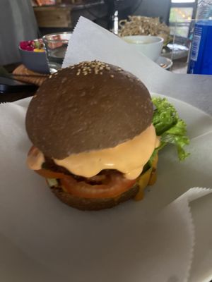Burger  at Nourish in Hoi An