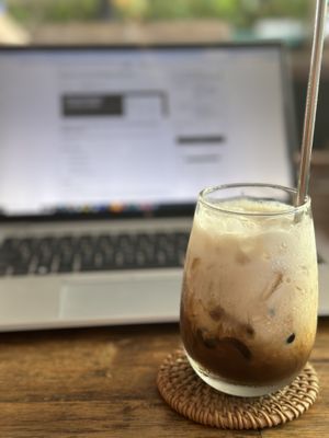 Salted coffee   at Nourish in Hoi An