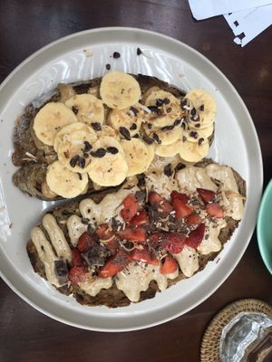 Nut butter toast  at Nourish in Hoi An