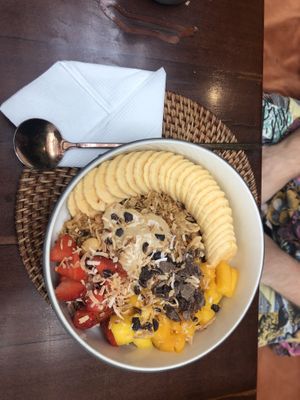 Coconut milk granola bowl  at Nourish in Hoi An