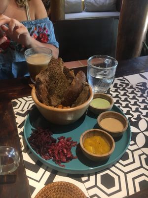 Sharing is caring platter - very tasty!  at Nourish in Hoi An