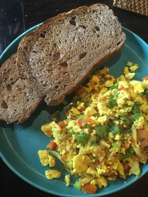 tofu scramble  at Nourish in Hoi An