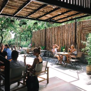 Outside at Nourish in Hoi An