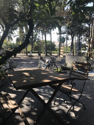 Park your bike  at Nourish in Hoi An