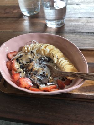 Granola with coconut milk (90k) at Nourish in Hoi An