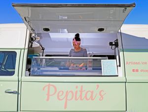 Pepita's van at Pepita's Artisan Ice Cream in Curl Curl