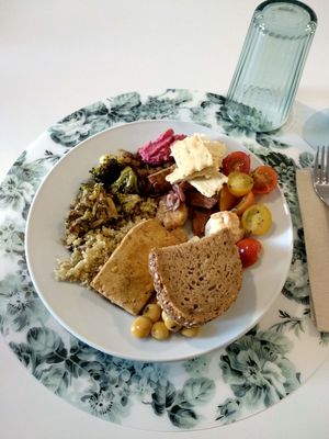 Refeição no Donna Veggie at Donna Veggie in Guimaraes