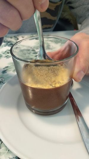 Delicious chocolate mousse. at Donna Veggie in Guimaraes