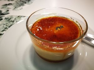 Crème brulé at Donna Veggie in Guimaraes