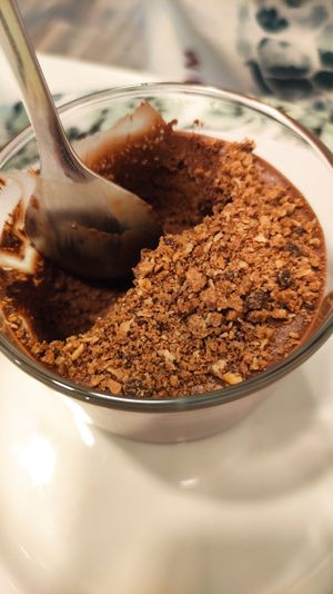 Mousse de chocolate at Donna Veggie in Guimaraes