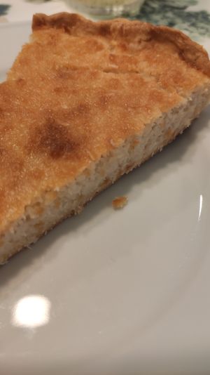Tarte de côco at Donna Veggie in Guimaraes
