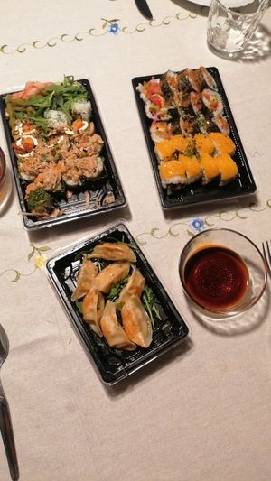 Sushi delivered at Legumi Sushi Vegan in Lisbon