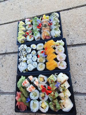 Mix of 40 with chefs creation at Legumi Sushi Vegan in Lisbon