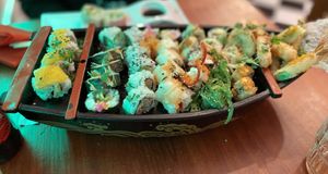 Selection of 24 pieces  at Legumi Sushi Vegan in Lisbon