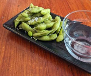 Edamame at Legumi Sushi Vegan in Lisbon