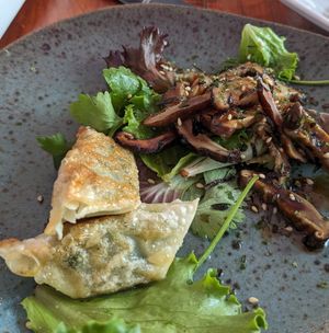 Gyoza at Legumi Sushi Vegan in Lisbon