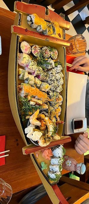 shared sushi boat (2 ppl.)  at Legumi Sushi Vegan in Lisbon