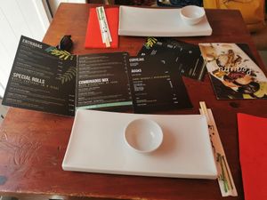 Menu at Legumi Sushi Vegan in Lisbon