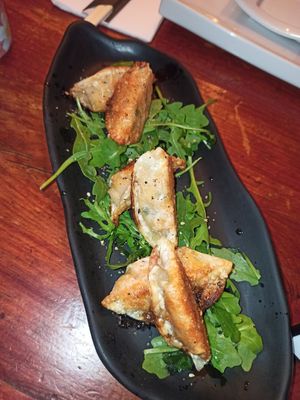 Gyosas at Legumi Sushi Vegan in Lisbon