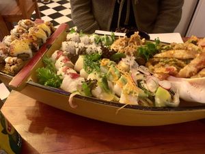 Big boat   at Legumi Sushi Vegan in Lisbon