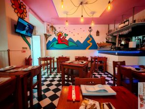 Inside at Legumi Sushi Vegan in Lisbon