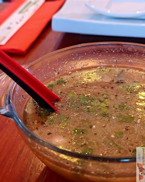 Sopa Miso at Legumi Sushi Vegan in Lisbon