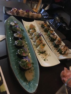 We asked for one of each - all amazing !! at Legumi Sushi Vegan in Lisbon