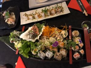 Sushi boat for 1 at Legumi Sushi Vegan in Lisbon