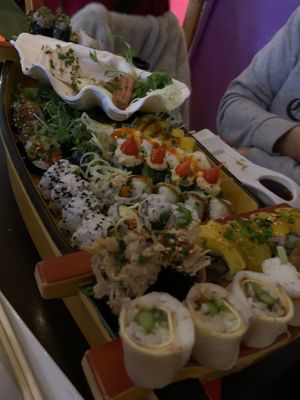 40 pieces sushi boat  at Legumi Sushi Vegan in Lisbon