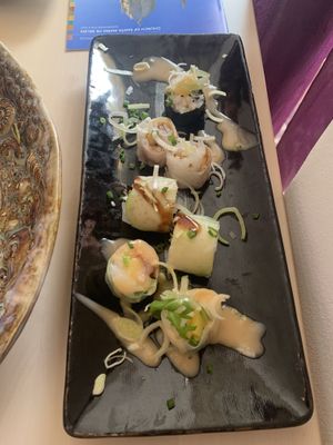 Some complementary new flavours from the chef at Legumi Sushi Vegan in Lisbon