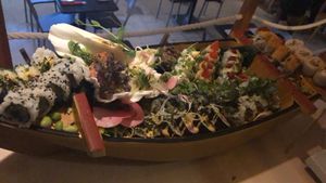 Sushi boot!!❤️ at Legumi Sushi Vegan in Lisbon