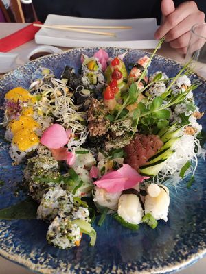 Menu de degustação at Legumi Sushi Vegan in Lisbon