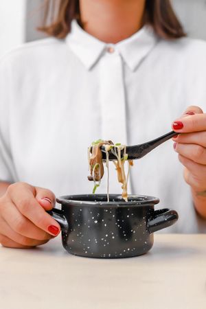 Best miso soup ever at Legumi Sushi Vegan in Lisbon