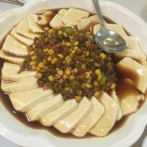 Steamed tofu at Cute Fei in Kowloon