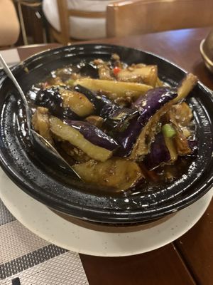 Braised eggplant  at Cute Fei in Kowloon