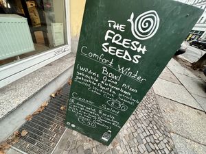sign at The Fresh Seeds in Berlin
